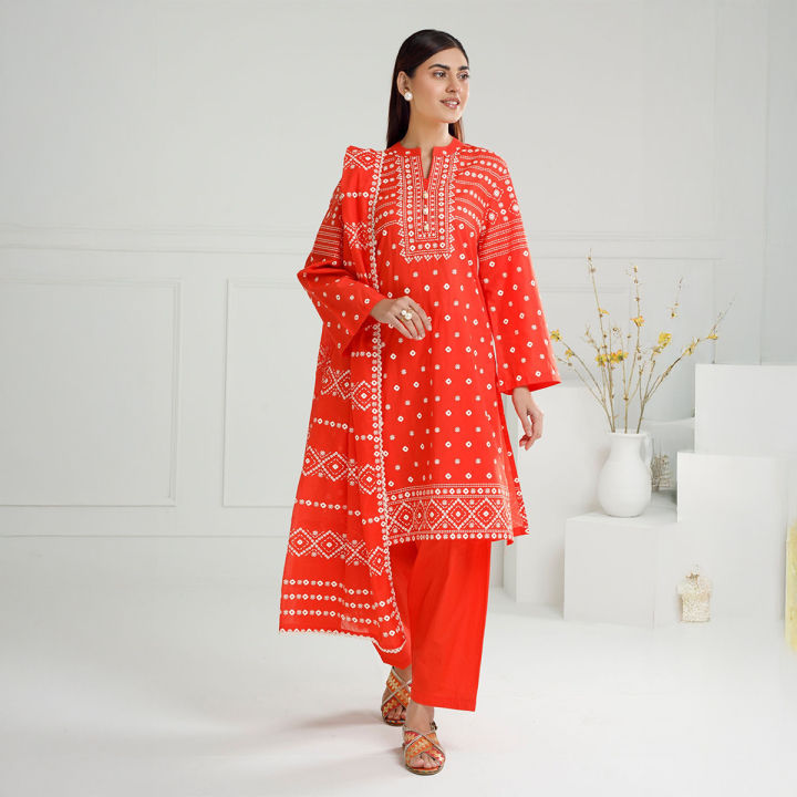 Gul Ahmed Ladies Cotton 3 Pices Suits For Women