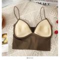Women Crop Tops Bra Tube Top Female Streetwear Sleeveless Seamless Sports Bra Crop Camis Top Tee Bandeau Top Basic Tank.