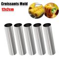 1/6Pcs DIY Horn Croissants Mold Cake Baking Moulds Cannoli Screw Tubes for Cake Bread Pastry Baking Mold Party Kitchen Tool. 