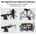 IPS 7 Inch Portable WIFI Wireless Carplay Android Auto Car Radio Multmedia Video Player Reversing Camera for  Or Android. 