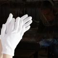12pcs White Gloves Thin Quality Control Play Etiquette Labor Protection Work Sweatcloth Gloves Wear Resistant White Cotton. 