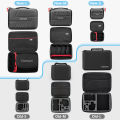 Vamson Large Waterproof Carrying Case PU for Hero 11/10/9/8/7/6 for OSMO Action Camera for insta360 x3/x2 Hard Shell.