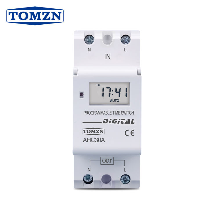 New type Din Rail 2 wire Weekly 7 Days Programmable Digital TIME SWITCH ...