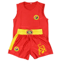 Unisex Wushu Clothing Kung Fu Uniform Kids Sanda Wu Shu Clothes Martial Arts Set Boxing Shorts Suit With Embroidered Dragon. 