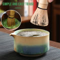 4PCS Japanese Matcha Set with Ceramic Bowl Bamboo Matcha Whisk Teaspoon Tea Sets Tea Lovers Tea-making Tools Accessories.
