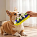 Dog Chewing Toy Squeaky Bite Resistant Puppy Chew Toy Teeth Grinding Canvas Shoes Knot Cotton Rope Dog Molar Chew Toy Supplies. 