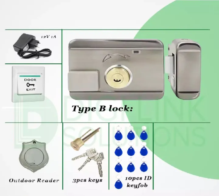electric%20door%20lock%20main%20gate%2012v%20DC%20access%20control%20system%20integrated%20Rf-id%20door%20rim%20lock%20-%20Image%205
