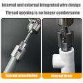 Universal Internal External Pipe Threading Tool Compact Durable Hand Tool for Fast Pipe Fittings and Plumbing Repairs. 