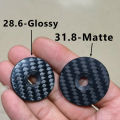 Bicycle Headset Top Carbon Fiber Cap W/ M6*30mm Titanium Screw for 1-1/8" 1-1/4" Front Fork OD2 3K Matt Stem Top Cover. 