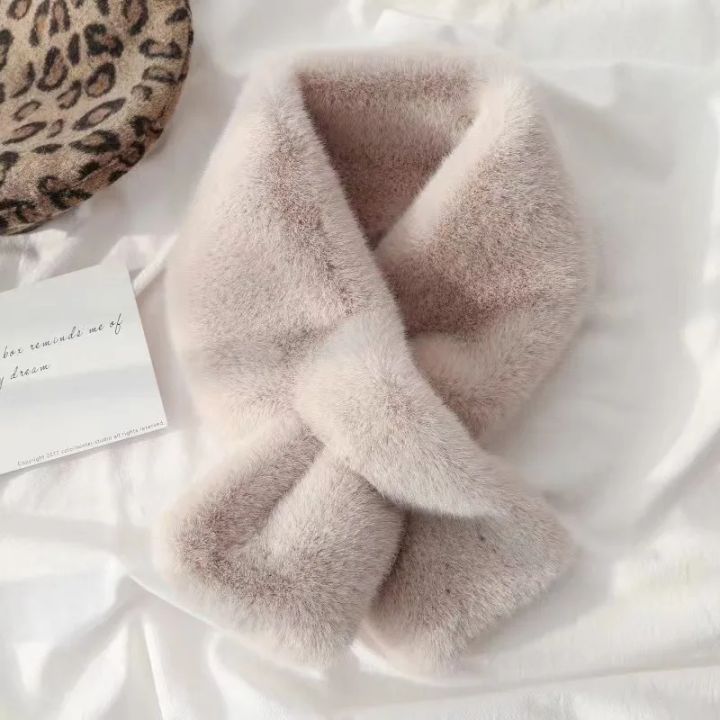 Korean%20Winter%20Faux%20Rabbit%20Fur%20Scarf%20Women%20Girls%20Scarf%20Soft%20Plush%20Scarves%20Solid%20Color%20Neck%20Collar%20Warmer%20Stuff%20Christma%20Gift%20-%20Image%205