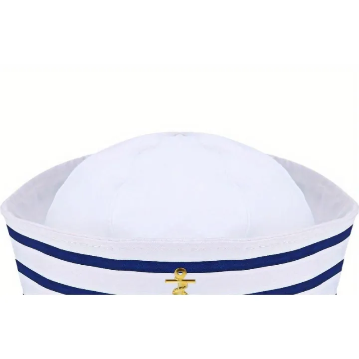 PESENAR%20Sailor%20hat%20Navy%20blue%20Yacht%20Blue%20Captain%20cap%20White%20sail%20cap%20for%20clothing%20accessories%20for%20adults%20-%20Image%204