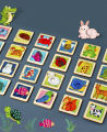 🏅 Kids Learning 🏅 Animal Matching Jigsaw Puzzle, Matching Animal Images and Shadows, Wooden Work, Skill-Building Toys.. 