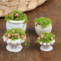 1/2Pcs Dollhouse Furniture 1:12 Accessories Mini Green Plant Bonsai Flower Pots. 