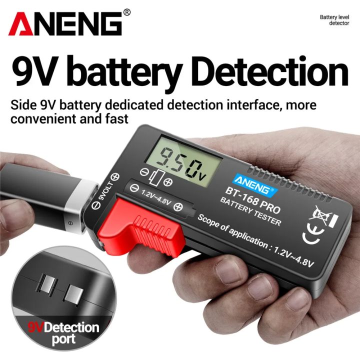 ANENG BT-168 PRO Capacity Check AAA AA Button Cell Display Digital ...