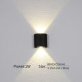 Outdoor Indoor LED Wall Light 2W 4W 6W 8W 10W  Up Down White Black Modern Light For Home Garden Bedroom Corridor. 