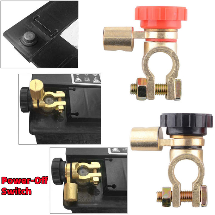 Auto Battery Terminal Link Switch Clamp Top Post Terminal Quick Cutoff