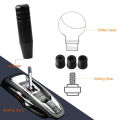 Universal Auto 13cm 18cm Length Manual Car Gear Shift Knob Aluminum Gear Shift Knob Racing Car Shift Gear Knob With 3 Adapters.