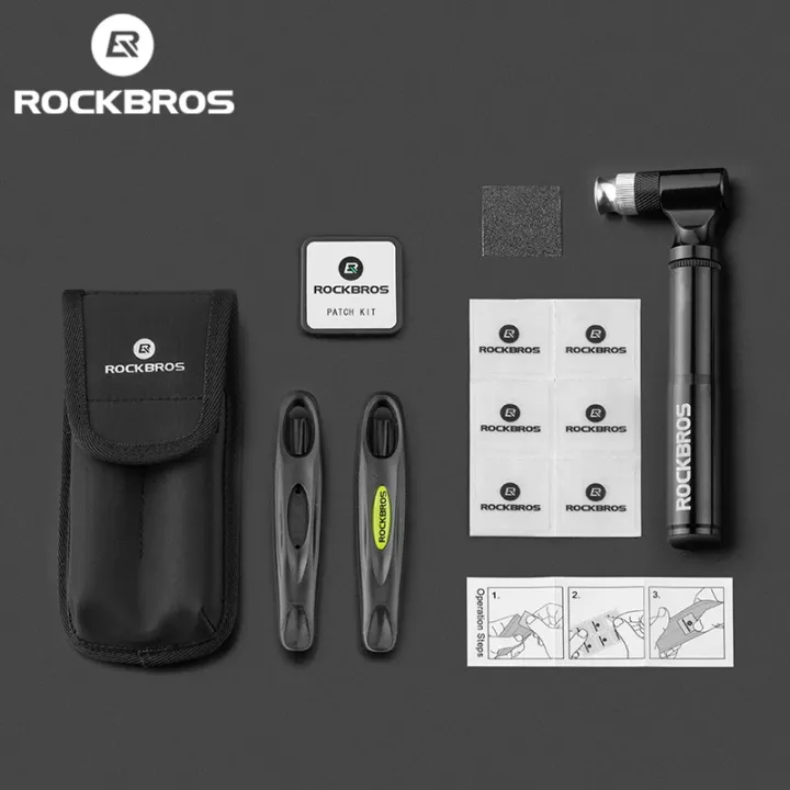 ROCKBROS%20Bicycle%20Flat%20Tire%20Repair%20Kit%20Tool%20Set%20Bicycle%20Tools%20130Psi%20Pump%20Multi%20Tool%20Soft%20%20Tire%20Patch%20Tire%20Lever%20Multitool%20-%20Image%207