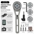 WEST BIKING Bike Odometer Bracket Multifunctional Titanium Alloy Stand Lightweight Adjustment Angle Odometer Extension Bracket. 