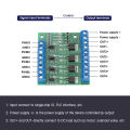 PWM MOS FET Module MOS Tube Module PWM 4-Channel MOS FET Module PLC Amplifier Circuit Board Driver Module 3-20V to 3.7-27VDC 10A. 