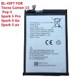 battery for Tecno Camon 15 / Pop 4 / Spark 5 Pro / Spark 6 Go /Spark 5 Air smart phone Bl49ft battery. 
