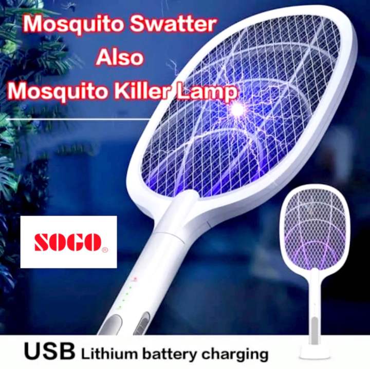 SOGO - Rechargeable 2 in 1 Insect Killer Racket & Lamp (JPN-399 & JPN-396 & JPN-398)