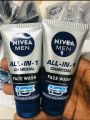 Nivea Men All in One Charcoal Face Wash – Deep Cleansing & Oil Control. 