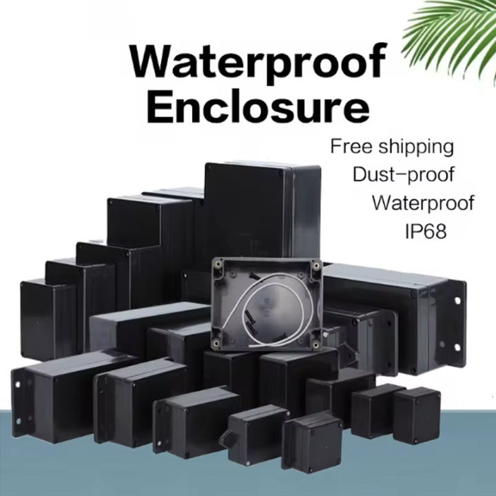 Electrical%20Flame-Retardant%20Waterproof%20Box,%20Outdoor%20Sealed%20Distribution%20Box,%20Black%20Waterproof%20Plastic%20Junction%20Box%20-%20Image%202