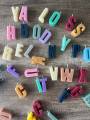 Letter Candles - birthday cake candles - custom name candle - personalized modern gift - Home Decor. 