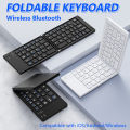 Mini Foldable Wireless Keyboard Ultra-thin Portable Bluetooth Rechargeable Folding Keyboard For iOS Windows Android Universal. 