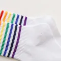 5 Pairs of New Spring and Fall Sports Students MEN'S Soft Anti-odor Sweat Sports Mid-calf Socks. 