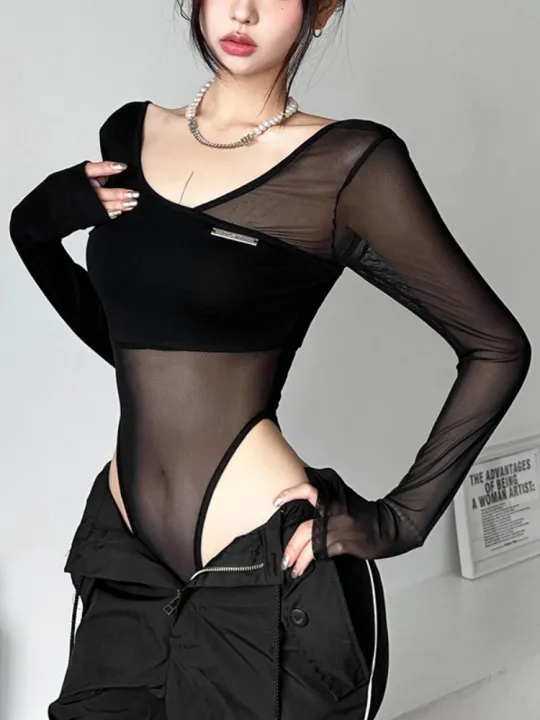 Black%20See%20Through%20Bodysuit%20Lingerie%20%20Long%20Sleeve%20Lenceria%20Femenina%20V-Neck%20One-Pieces%20Body%20Feminino%20Backless%20Tops%20For%20Women%20-%20Image%202