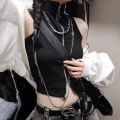 Harajuku Retro Coat Costume Spring Autumn Punk Gothic Jacket  Rock Vest Suit Top Uniform Carnival Clothes Outfit Props. 