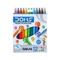 DOMS Aqua Non-Toxic Watercolour Sketch Pen Super fine Nib Sketch Pens (Set of 12, Multicolor). 