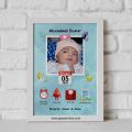customized Birthday date calendar frame with pics and name print, friendship, Anniversary, engagement frame, date fix, wedding, bat paki, graduation, eid Mubarak,  imran khan pic, 804, black, white nikah , new born baby, Customized Hajj Mubarak Frame. 