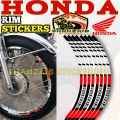Rim Sticker Strips for HONDA CG125 (FRONT & BACK). 