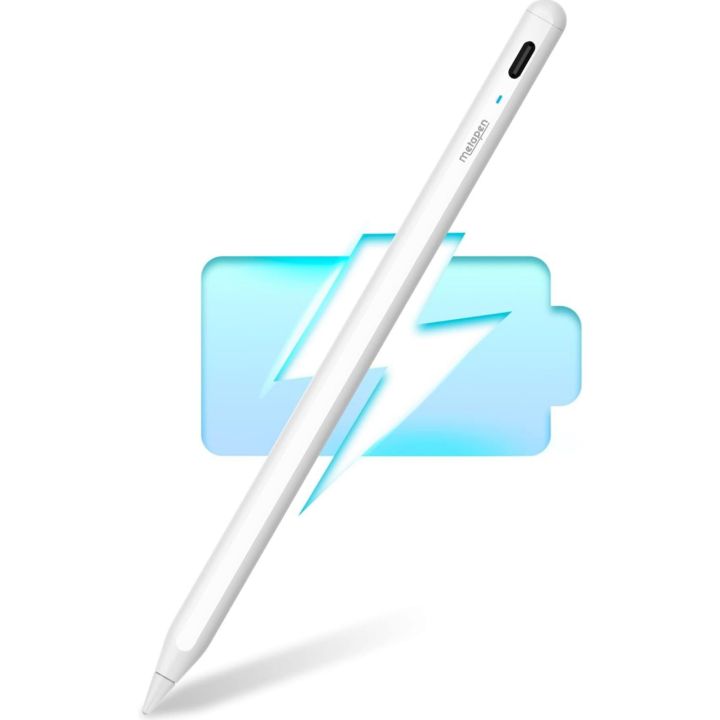 Metapen iPad Pencil A8 for All iPad Models丨2X Faster Charge & More Durable Tip丨Alternative for Apple Pen Pencil 1st/2nd Generation, Stylus for iPad Air 5/4/3, iPad Pro12.9 6th/11 4th, Universal iPad Pencil