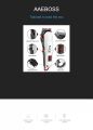 Kemei KM-809A Digital AC/DC Electric Rechargeable Professional Hair Clipper Trimmer. 