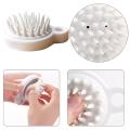 Silicone Scalp Massage Brush – Hair Wash Shampoo Comb & Head Scrubber | Anti-Dandruff Haircare Tool for Hair Growth, Bath & Shower | Soft Bristle Exfoliating Scalp Cleaner for Men & Women. 