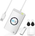 German Imported Original USB NFC RFID Reader Writer Card Reader Chip RFID Reader Fast NFC Reader Writer ACR122U-a9 ISO14443A/B Contactless ID Card Writer, 424Kbps M1 UID. 
