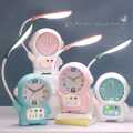 Astronaut Desk Lamp with Alarm Clock for Kids, Led Night Light Eye-care Small Desk Lamps with Clock for Boys and Girls. 