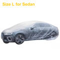 SEAMETAL Disposable Car Cover Indoor Dustproof PEVA Car Cover Transparent Soft Scratch-Free Auto Exterior Protector Universal. 