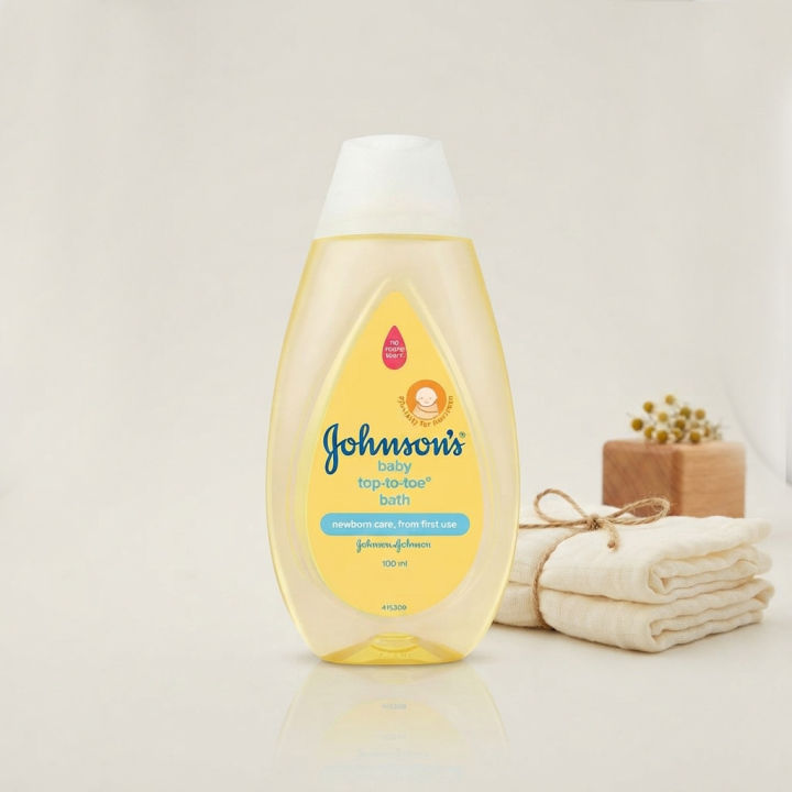 Johnsons Baby Top To Toe Bath 100ml A Gentle All In One Formula For Baby Skin And Hair Daily Care Use