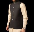 Plain Black Waistcoat For Men's. 