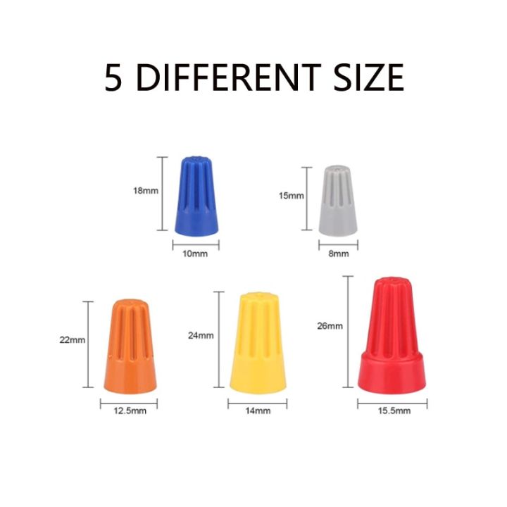 10-150PCS%20Colorful%20Electrical%20Insulated%20Crimp%20Twist%20Terminal%20Quick%20Wire%20Connector%20Nut%20Spring%20End%20Cap%20Connection%20-%20Image%203