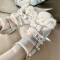 Women's Lolita Mary Jane Shoes, Mid-Heel Round Toe Bow Pumps, Sweet Cute Style, Suitable for Students, Daily and Party Wear..