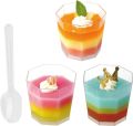 12/24pcs 180ml Ice Cream Dessert Cups Ice Bowl Containers Cream Disposable Fruit Clear Food Pudding. 