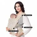 1Pc Baby Carrier, Multifunctional 4-in-1 Waist Stool Carrier, Adjustable and Comfortable Front and Back Straps, Portable and Suitable for All Seasons, a Handy Tool for Moms to Hold Their Babies, Freeing Their Hands. 