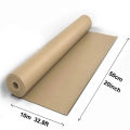 30cm/50cm Kraft Paper Roll Width Plain Brown Art Sticky Shipping Paper for Gift Wrapping Packing DIY Crafts Bulletin Board Easel. 