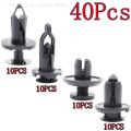 40Pcs/pack Car Plastic Rivet Bumper Fender Retainer Fastener Mud Flaps Push Clips Pin. 